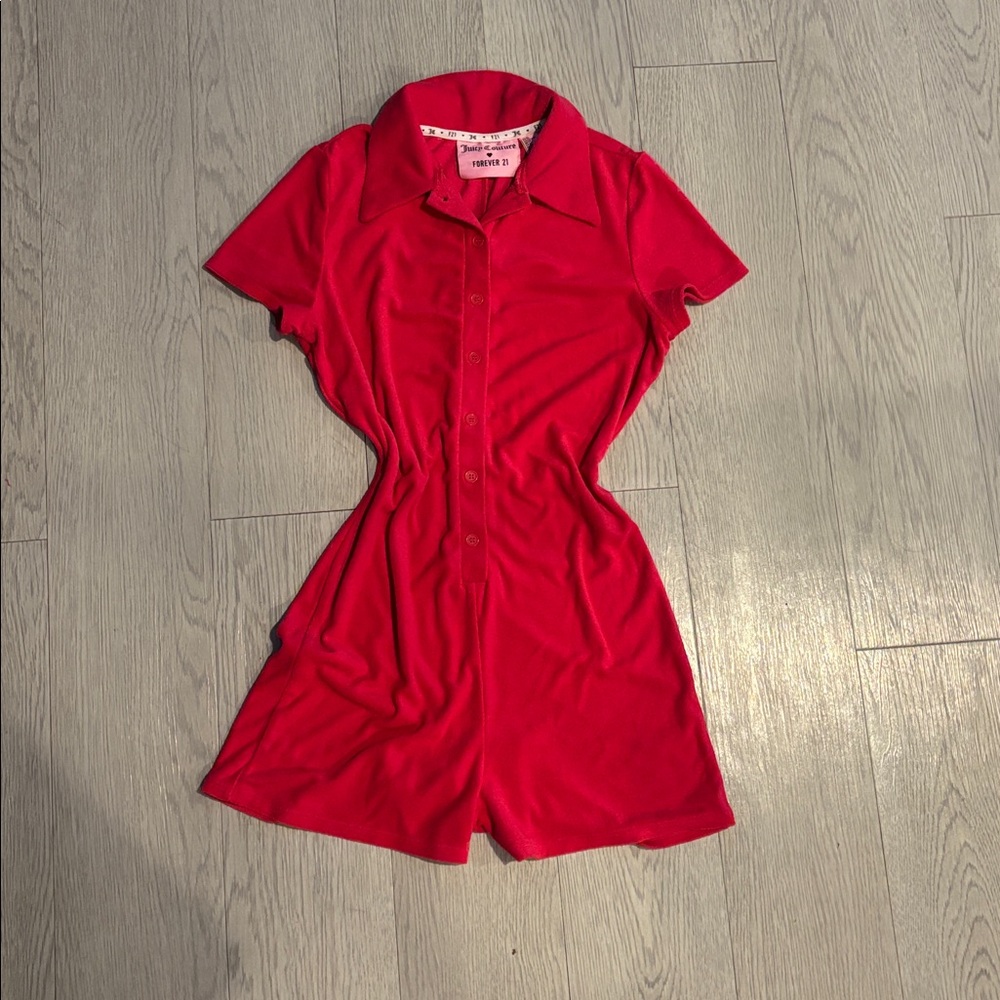 Juicy Couture x F21 Pink Romper XS